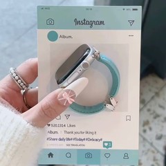 新品ブレスレットデザイン皮质高级感时计バンド适用アップルs7 89se2腕时计バンドAppliwatchS10