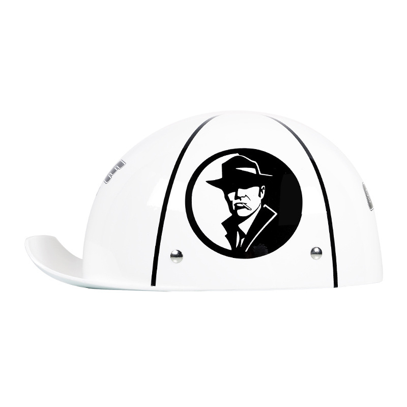 Casco retro para bicicletas eléctricas, casco grande para mujer, casco universal para motocicleta, lindo medio casco para verano.