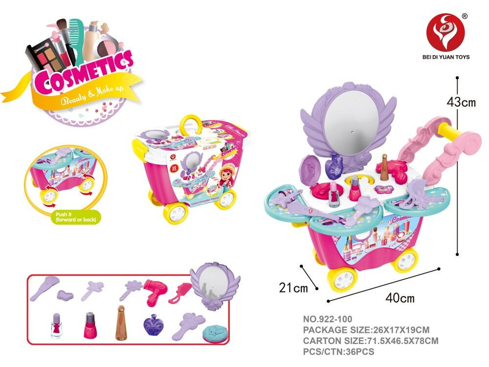 Tire de la bolsa de comedor coche juguete transfronterizo juego casa utensilios de cocina postre carrito de compras Caja de Herramientas niña niños herramientas médicas traje