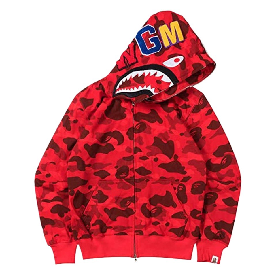 Sudadera Deportiva de Moda para Hombre con Estampado Digital 3D de Cabeza de Tiburón, Novedad en Impresión Digital, Éxito de Ventas en Amazon para Comercio Exterior Transfronterizo