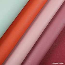 现货1.25mm仿棉绒底皮革 pvc纳帕纹人造革沙发箱包手提包家具面料