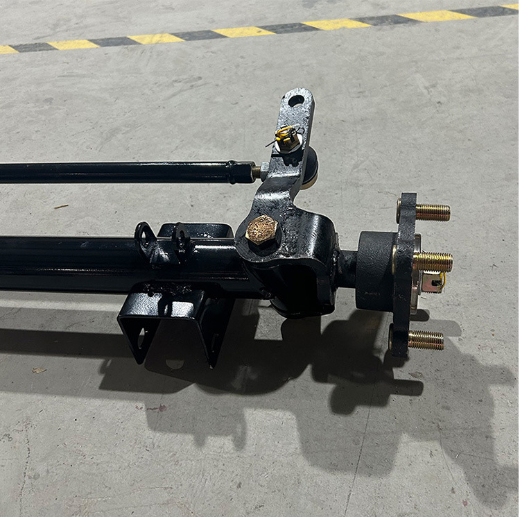 Wholesale Kaku Yunduo Fucai electric four-wheeler non-disc brake front axle assembly 1115mm modified bridge full set of accessories