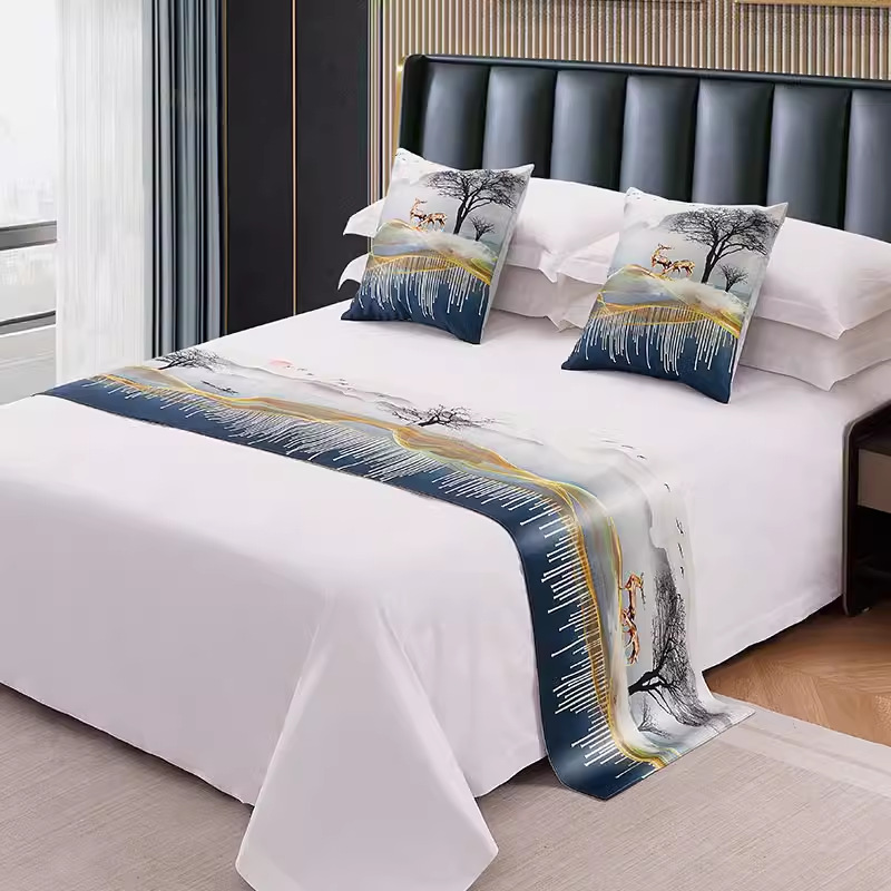 빨간색 진한 파란색 나무