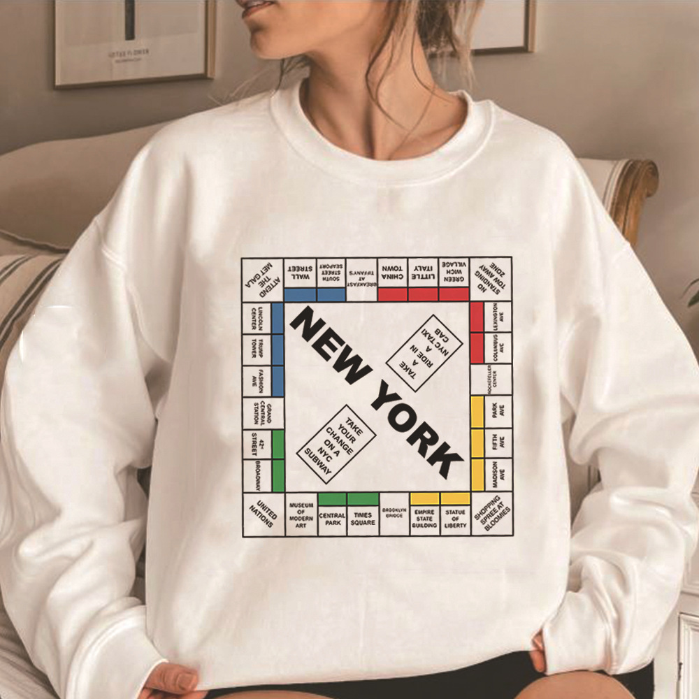 New York Monopoly Sweatshirt and Just Like That Hoodied New