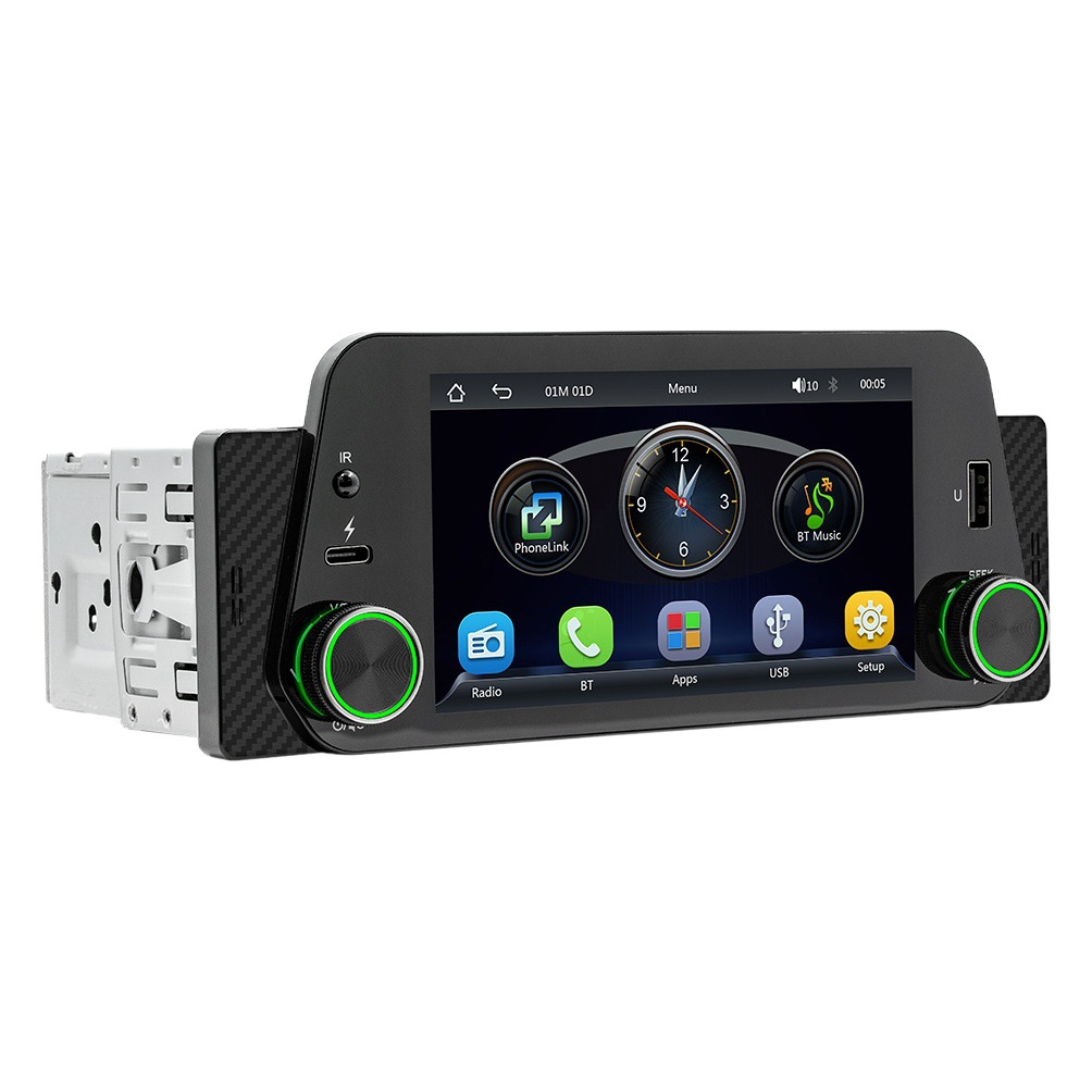 Transfronterizo de 5 pulgadas monohusillo coche MP5 reproductor inteligente Bluetooth teléfono móvil interconexión inalámbrica carplay coche navegación