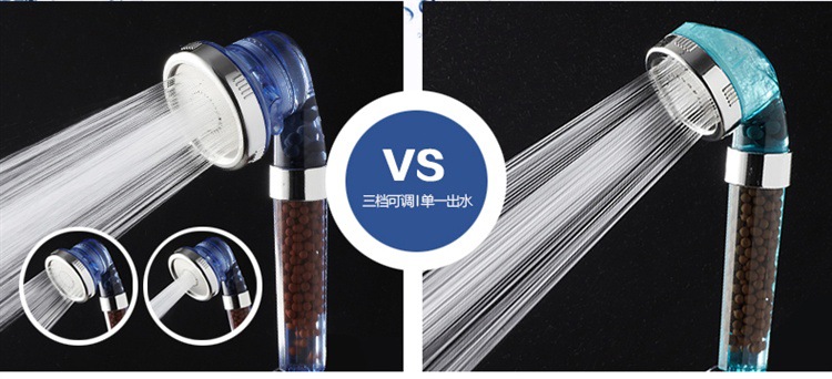 Spa beauty negative ion shower head, pressurized shower head, household water-saving filter shower head, shower head, showerhead undefined