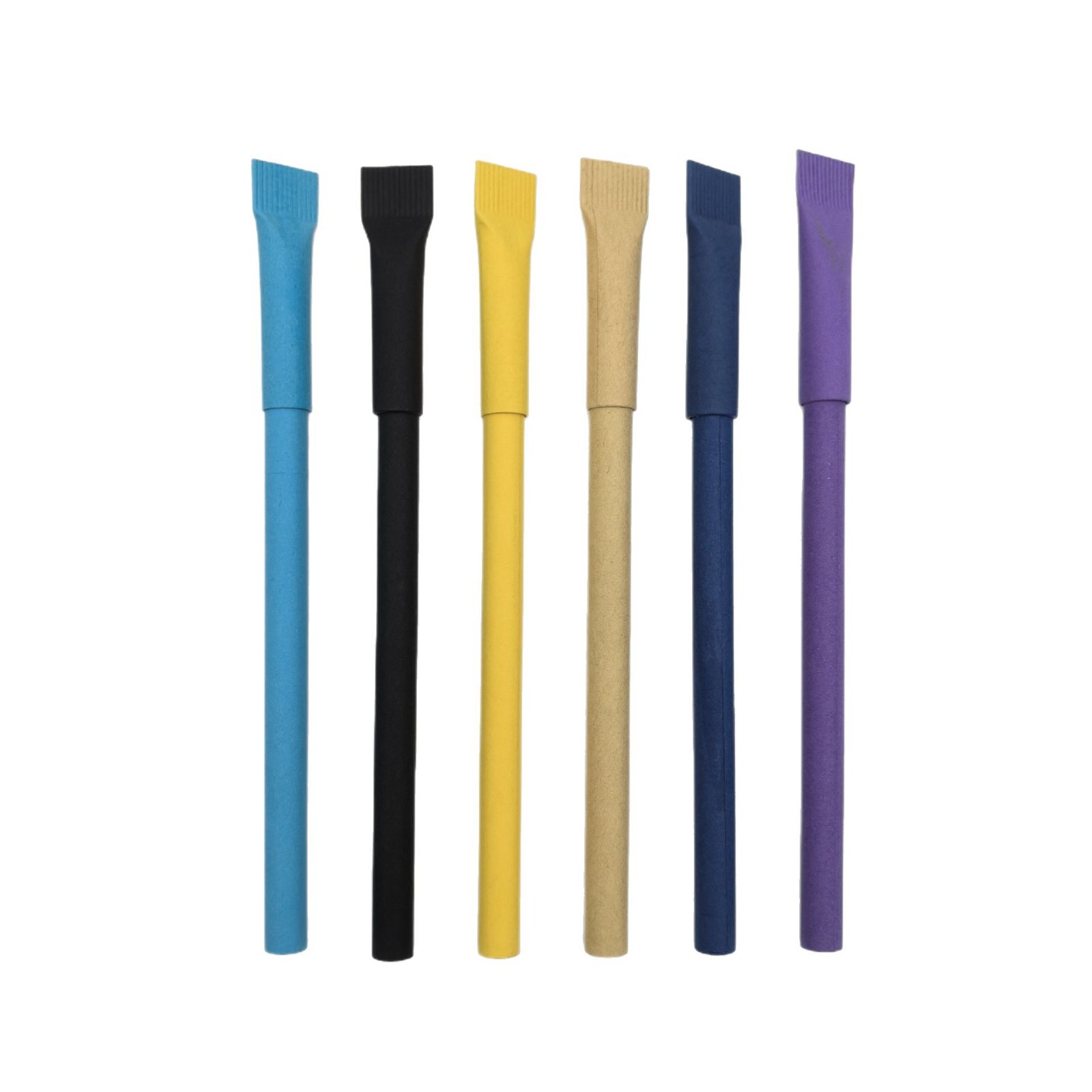 Escoba lápiz de papel de papel kraft verde logotipo simple verde color caramelo publicidad lápiz precio de fábrica mayorista