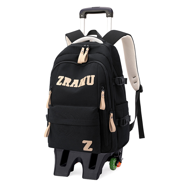 Mochila de pescado natural, mochila de ruedas para estudiantes de escuela primaria, mochila de espaldas para estudiantes de secundaria, hombros para estudiantes de secundaria