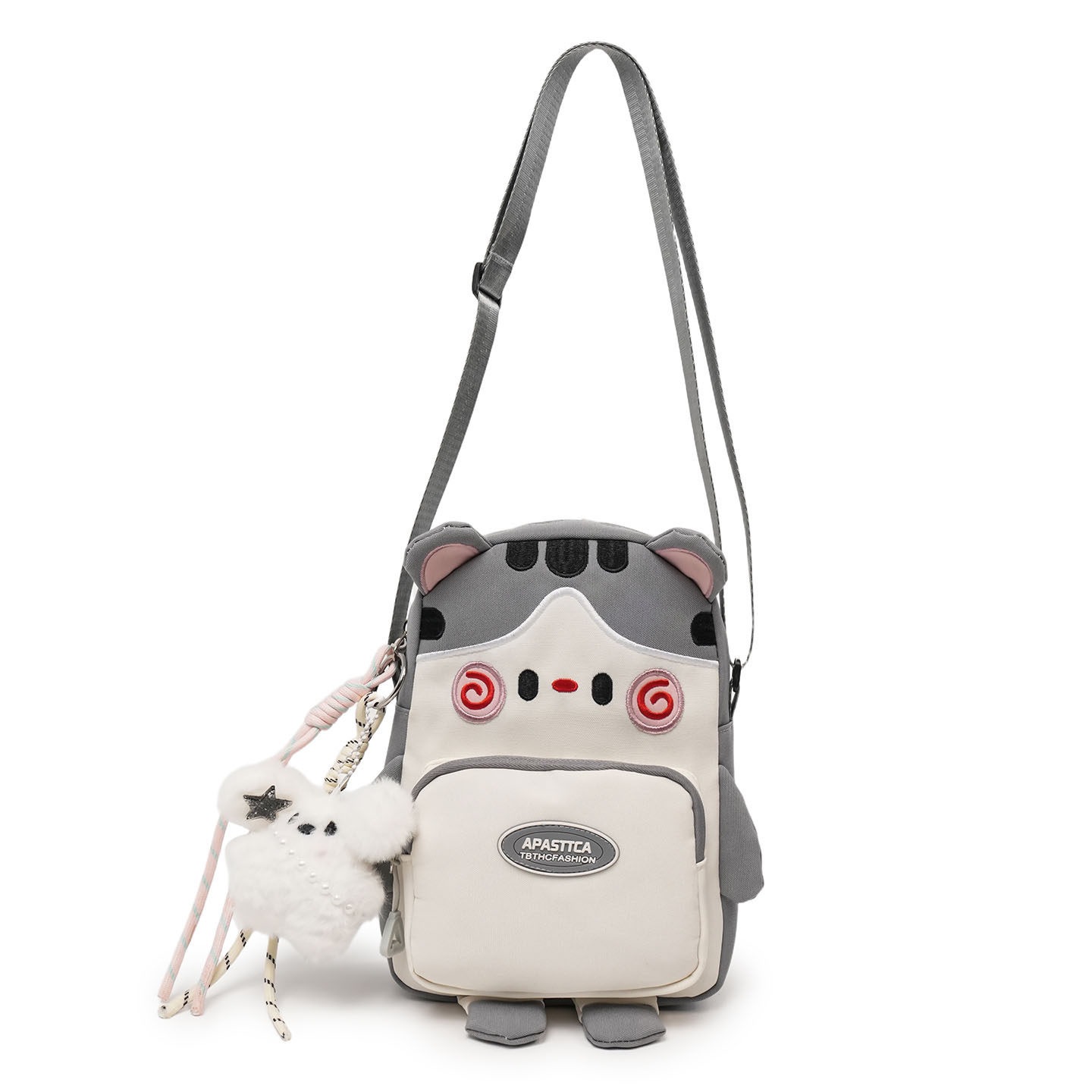Gato verano coreano 2026 bolsos lindos japoneses mujeres caricaturas super móviles nuevas bolsas diarias de hombro