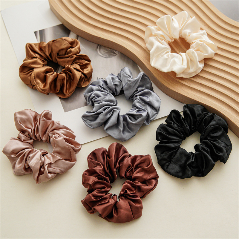 30g Weight Hair Tie Hair Accessories Type 1 Piece Quantity Daily, Party Occasion Solid Color Pattern Women's Gender Simple Style Style Women's Simple Style Solid Color Cloth Hair Tie 3