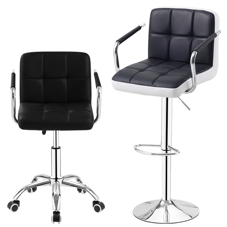 Swivel Lift Bar Chair Backrest Armchair Cashier Front Desk Chair High Chair Bar Stool High Stool Bar Chair