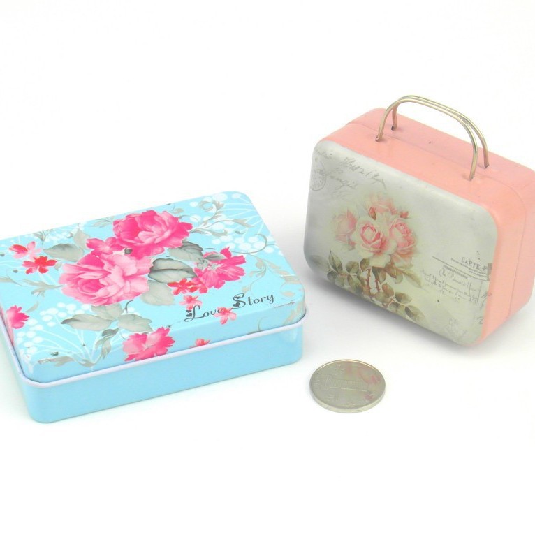 供应马口铁收纳盒发夹盒 方形糖果促销礼品铁盒厂家