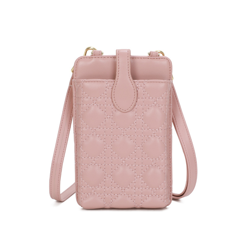 Mini bolso pu verano nuevo bolso de teléfono general japonés y coreano bordado de moda mujer hombro bolso de teléfono