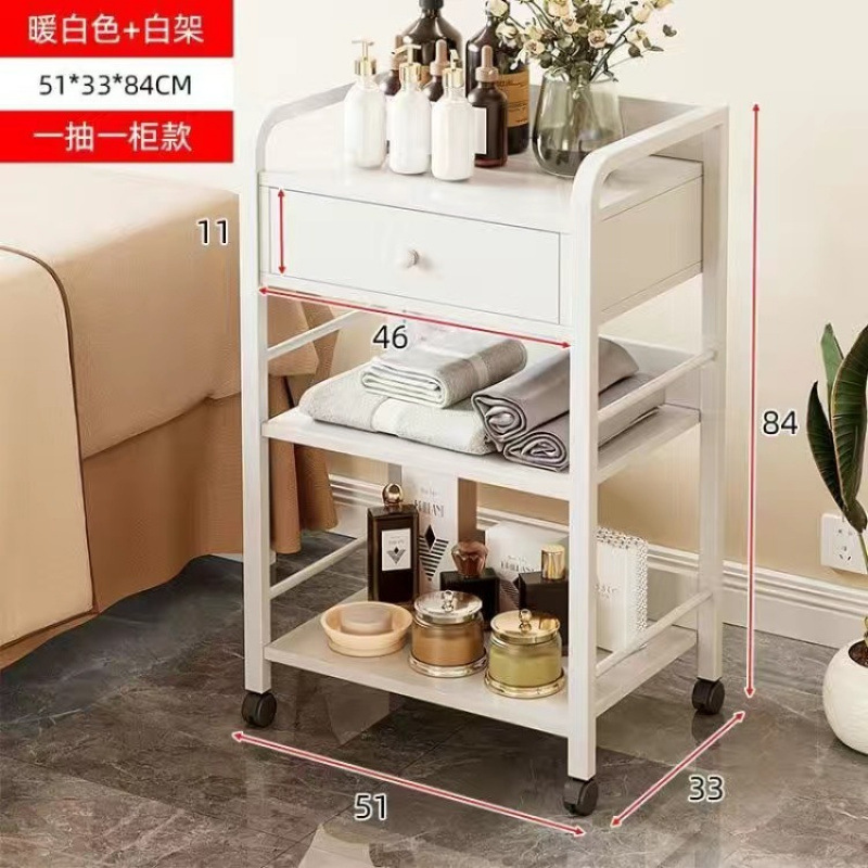 美容室専用トロリー、美容機器収納ラック、機器収納トロリー、多機能可動ツールトロリー|undefined