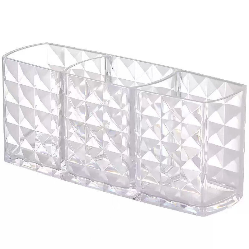 化粧品収納ボックスアクリル収納肥厚透明プラスチック家庭用学生デスクトップ化粧ブラシ収納チューブ|undefined