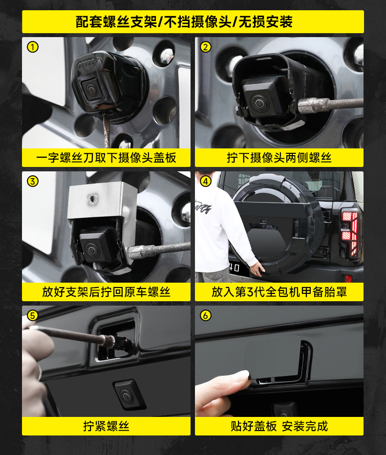 Suitable for the New Beijing Bj40 All-Inclusive Spare Tire Cover Tire Modification Extended Range Fuel Spare Tire Shell Off-Road Accessories