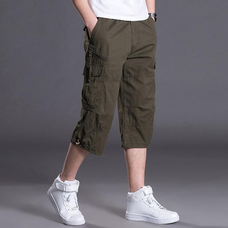 Pantalones cortos casuales para hombre, estilo coreano, deportivos, holgados, talla grande, para trabajo, verano, tipo harem, tres cuartos. image 2
