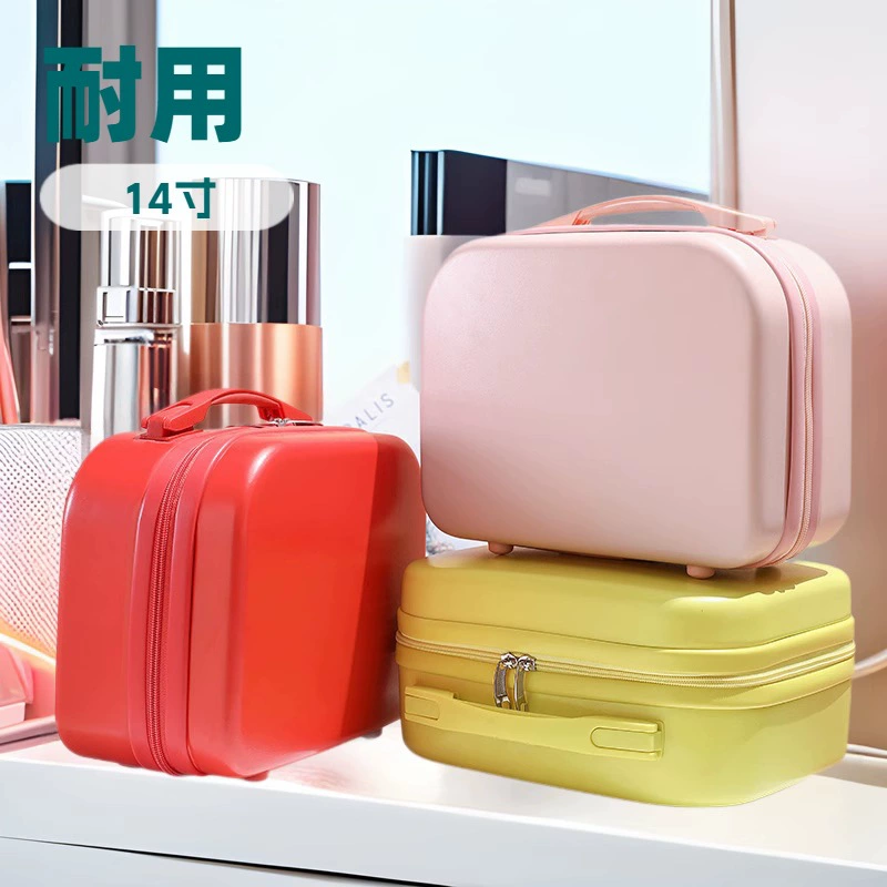 Маленький чемодан k-style 14inch с печатным логотипом, легкий маленький сувенирный чемодан, портативная косметичка для хранения