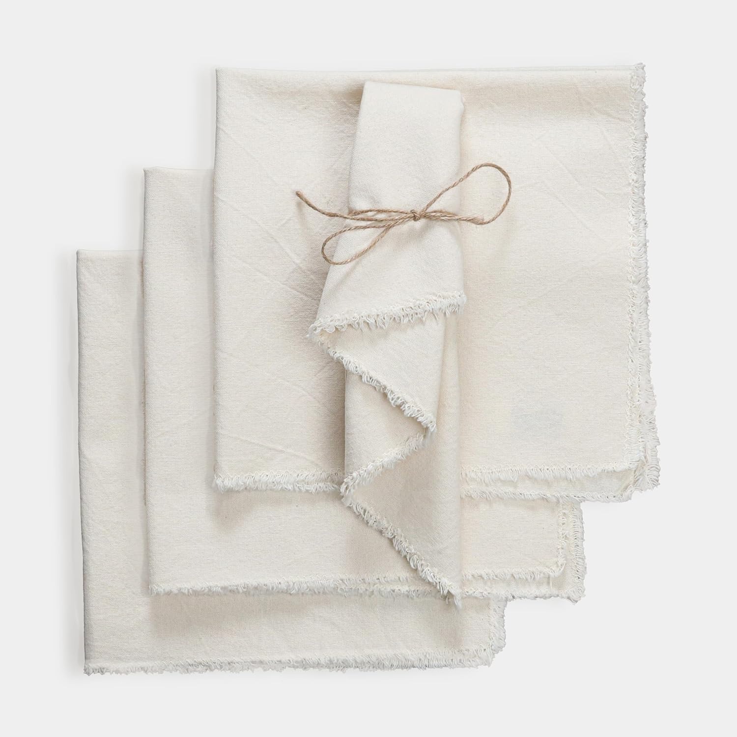 Transfronterizos nórdicos servillas de tela simple algodón lino servillas de tela almohadilla de almohadilla de comida de fondo decoración de tela de boca almohadilla aislante térmica