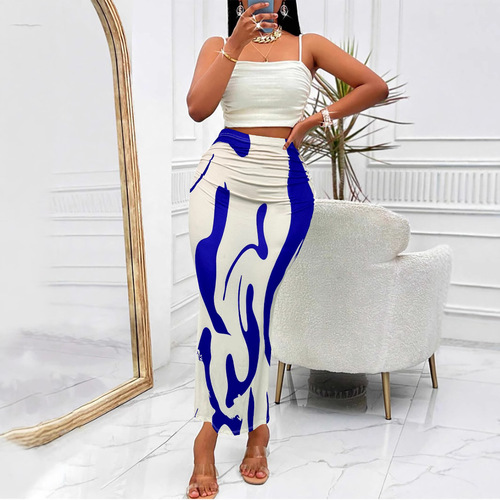 Women's European and American Fashion Amazon Cross-border Bestseller Zebra Print Tight High-waist Fish Tail Stylish Skirt