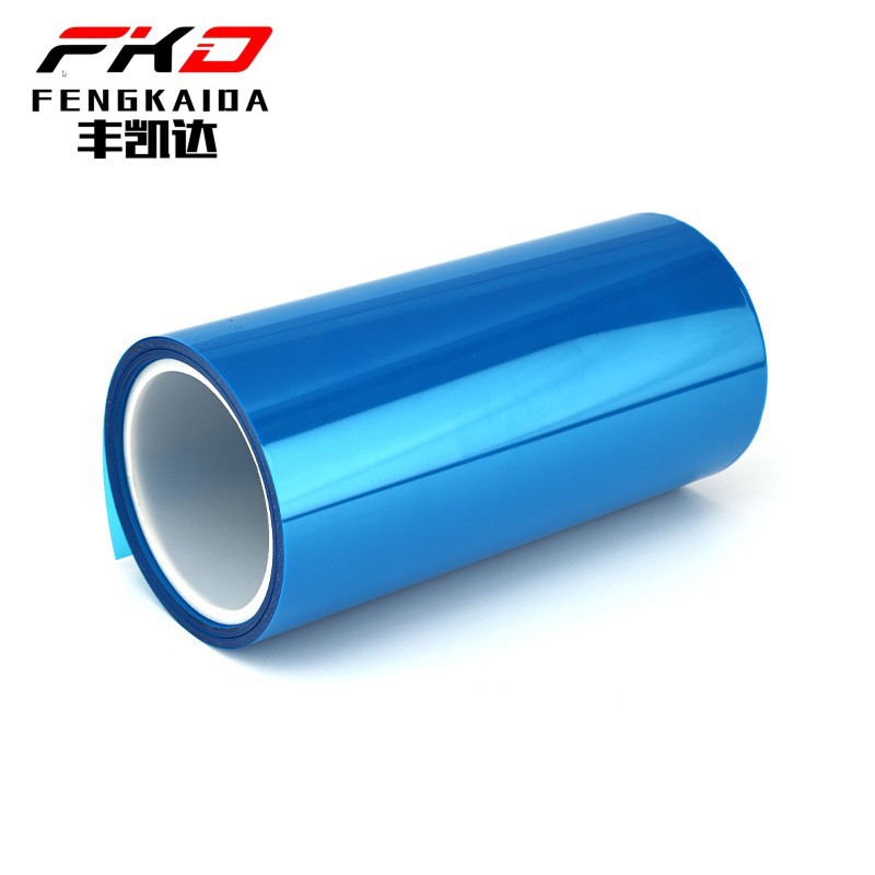 丰凯达双面胶蓝色硅油离型膜 易剥无褶皱防静电耐高温pet离型膜 橡塑厂家批发实拍图
