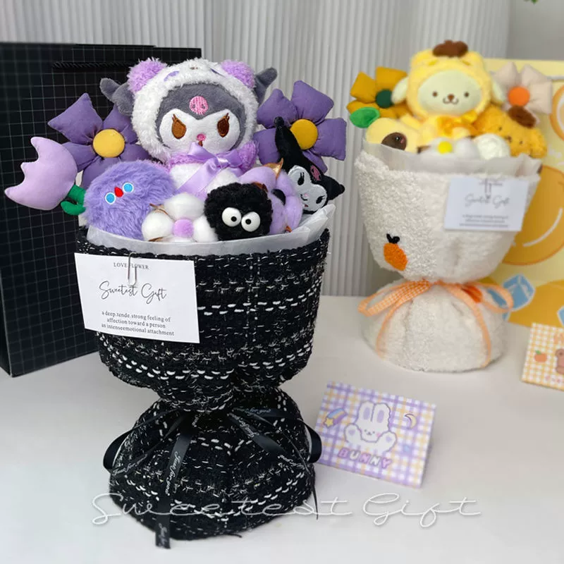 Букет кукол Куроми, подарок на день рождения для девочек, мягкая игрушка, милый подарок для подруги, лучшей подруги, учителя, ко Дню защиты детей