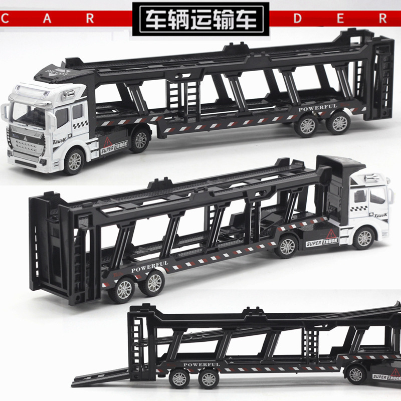 Juguete de aleación modelo de juguete para niños excavadora camión de ingeniería mezclador grúa excavadora aleación retorno grande