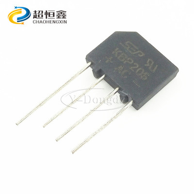 KBP206 2A/600V Rectifier Flat bridge Heap Bridge Full-Bridge Bridge rectifier brand new SEP