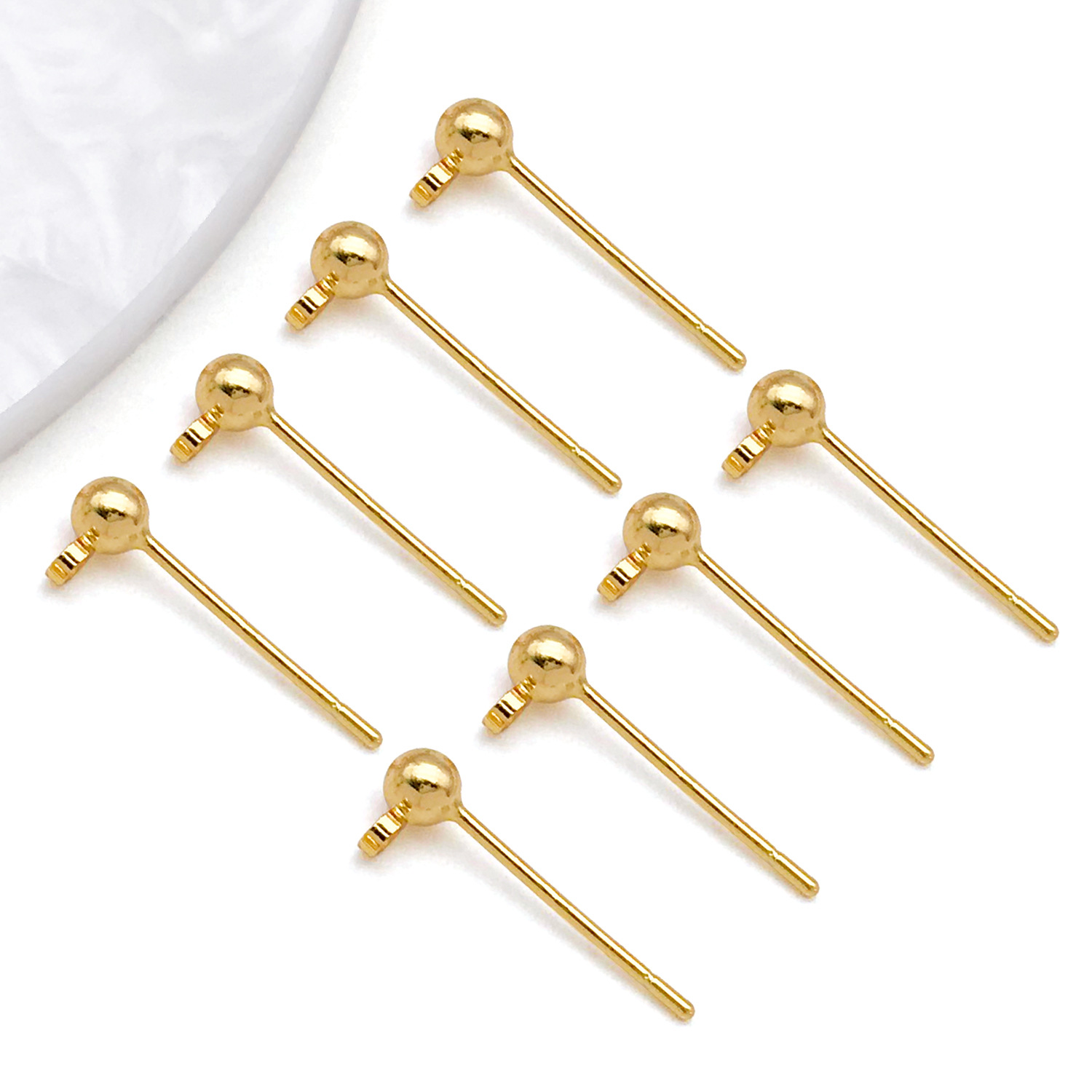 3x15mm copper plated 18k real gold strong color retention engraved 925 sterling …