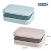 Blue fuchsia double-layer dustproof drying rack, 2 pieces