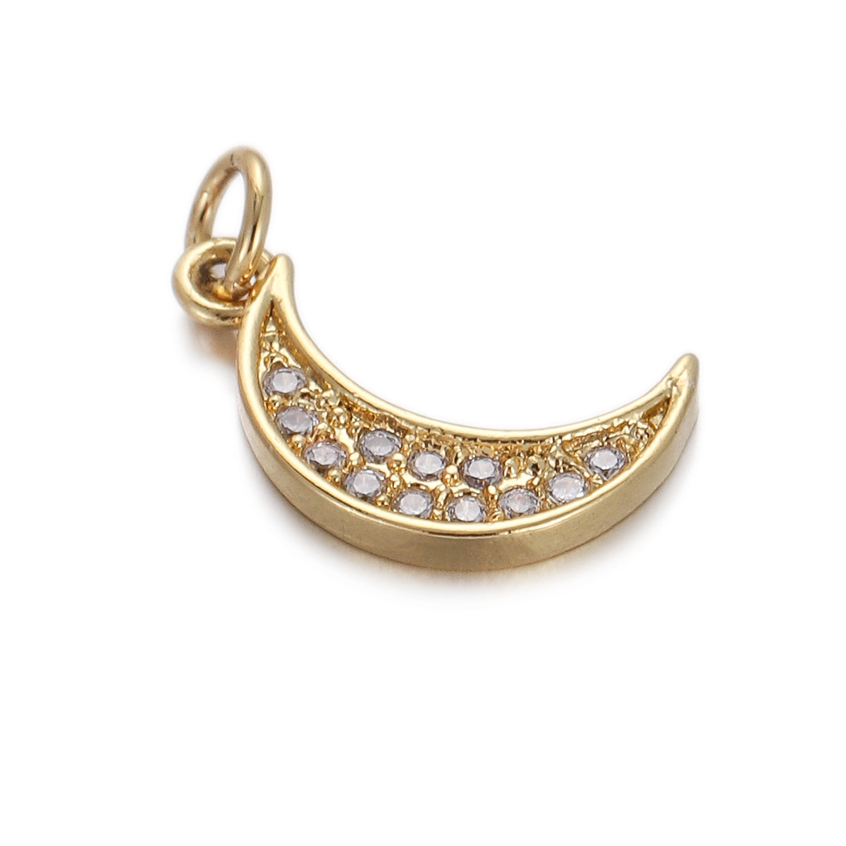 4g Weight Pendant Jewelry Making Type Gold Plated Plating Material Zircon Inlay Material 1 Piece Quantity Holiday, Daily Occasion Copper Material Geometric, Star, Moon Pattern Women's Gender Enamel Design Simple Style Style 1 Piece Copper Zircon Gold Plated Geometric Star Moon Pendant 37