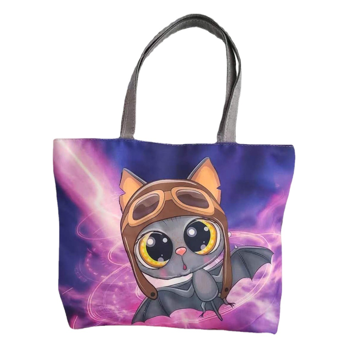 Bolsa de lona de gran capacidad para mujeres 2023 de alta temperatura de transferencia de calor bolsa de hombro de flores bolsa de lona bolsa de mujer bolsa de momia portátil