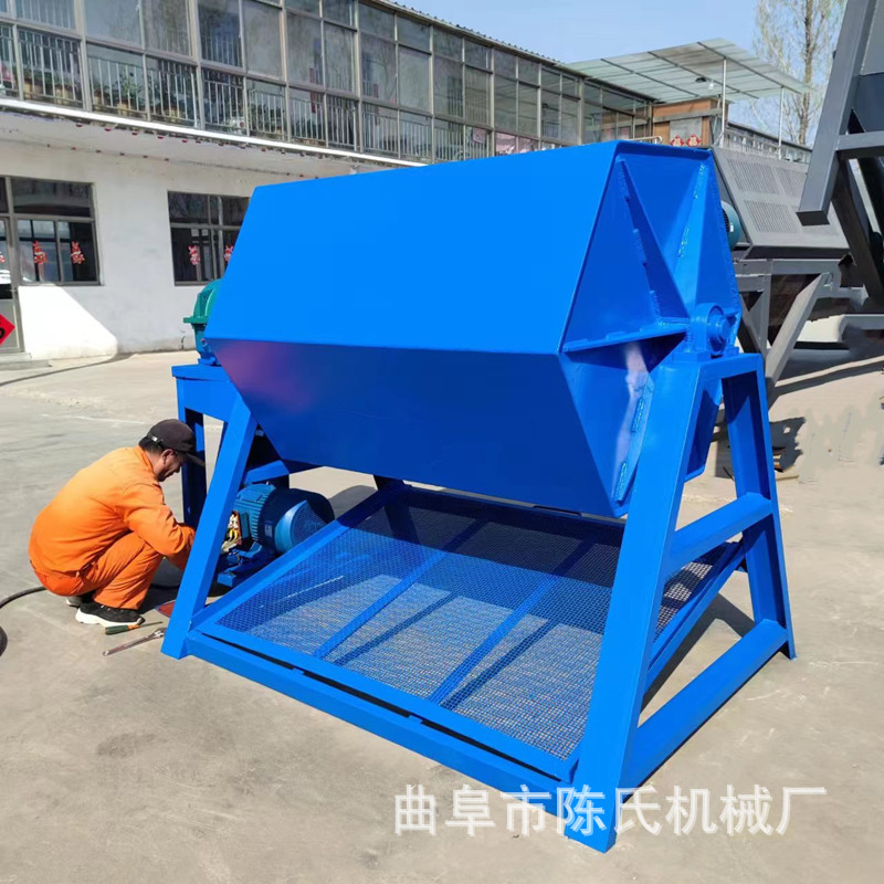 干式抛光打磨机贵溪铁件去毛边200L震动抛光机六角滚筒除锈机