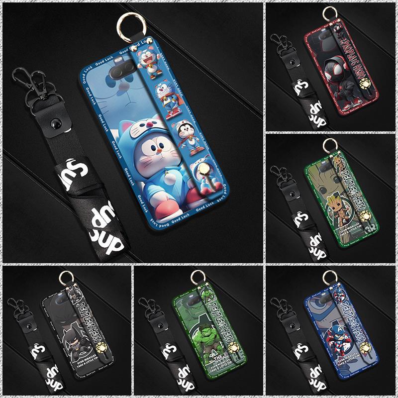 For Sony Mobile Phone Case Liquid Couple Cartoon Bracket Luxury Heat Dissipation Men's and Women's Personalized Soft Case Cartoon
