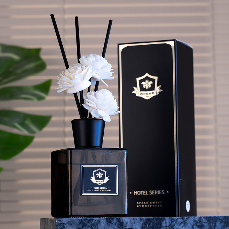 塑封禮盒裝大容量280ML 家用 酒店 會所裝飾香氛茶色方瓶無火香薰