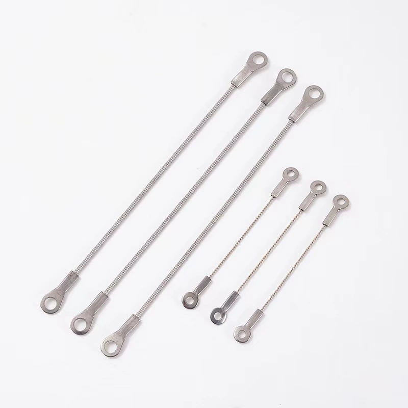 Прямые поставки с завода: обжимные наконечники для тросов из нержавеющей стали 304, оцинкованные и с резиновым покрытием, алюминиевые обжимные муфты для тросов.