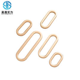 昊晟五金包包配件浅金色多尺寸压铸旦扣 锌合金箱包五金辅料批发