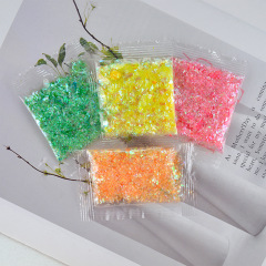 Shell-shaped DIY epoxy filler, 7-color 2g candy paper pieces, cellophane fragments, accessories, and epoxy resin additives