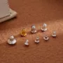 扣紧s925子弹头纯银耳堵