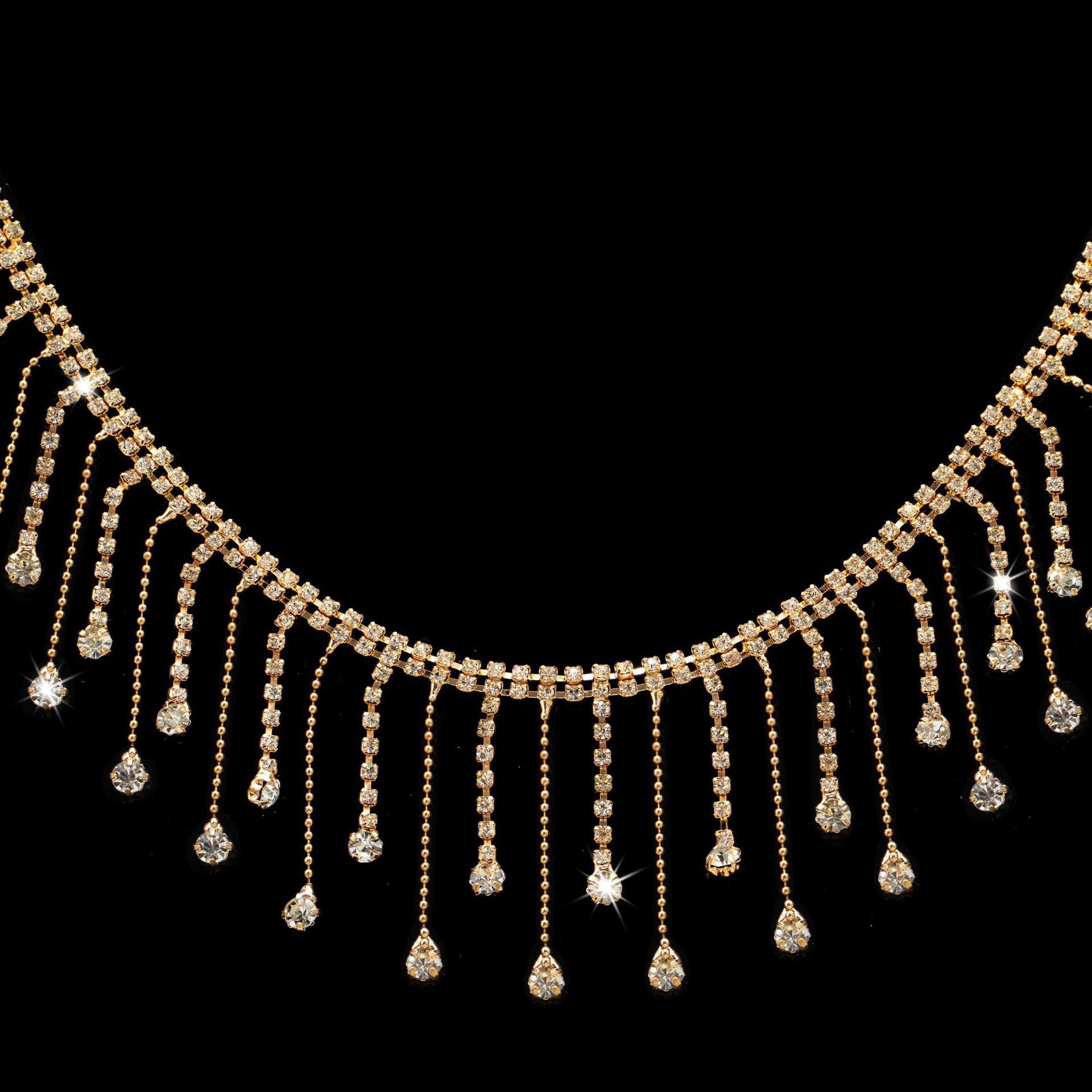 新しいドリルチェーンのフリンジチェーンDIY金色のアクセサリーの爪チェーンの装飾チェーンの溶接ドリルの服装の補助材料