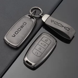 Suitable for Chery Omoda Key Cover Omoda 5 Key Metal Protective Shell Personalized Men's and Women's Key Bag Buckle Bag