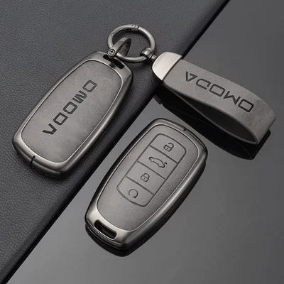 Suitable for Chery Omoda Key Cover Omoda 5 Key Metal Protective Shell Personalized Men's and Women's Key Bag Buckle Bag