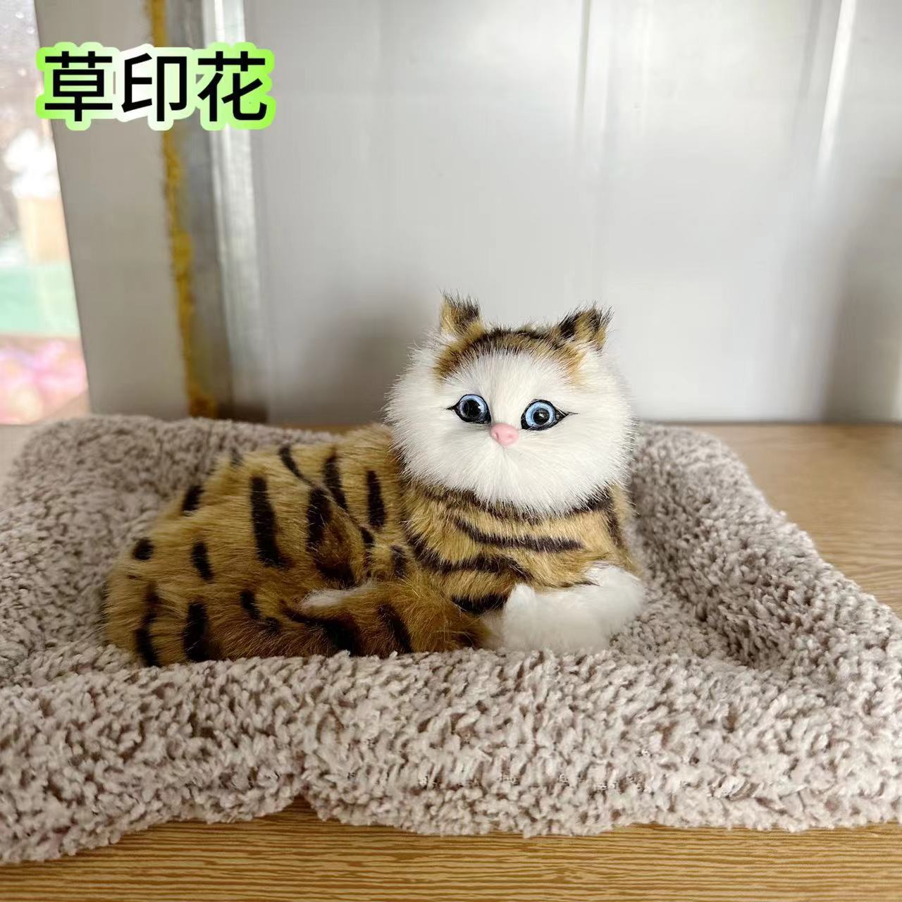 Fábrica de cabello recto imitación de carbón de bambú adornos de automóviles ojos abiertos adornos de interiores familiares para enviar regalos de aire purificado