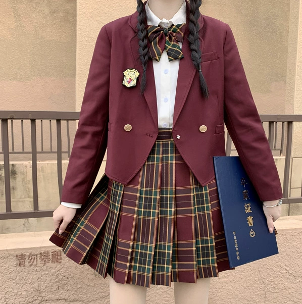 Плиссированный школьный комплект для детей, демисезонная юбка и блузка, размеры 145–170 см