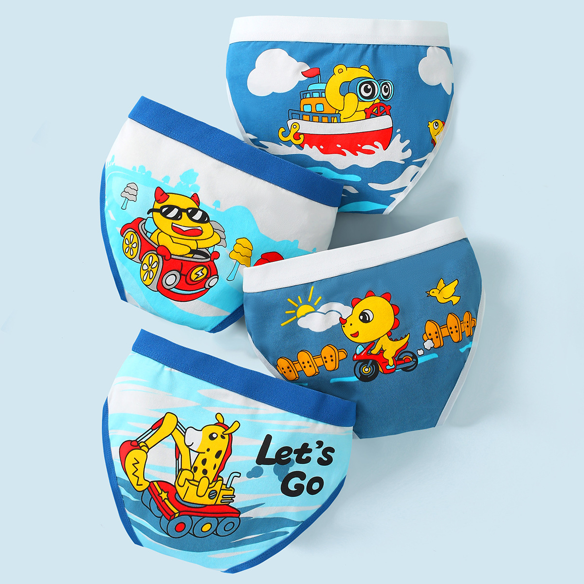 Calzoncillos Triangulares para Niños de Algodón Suave para Verano