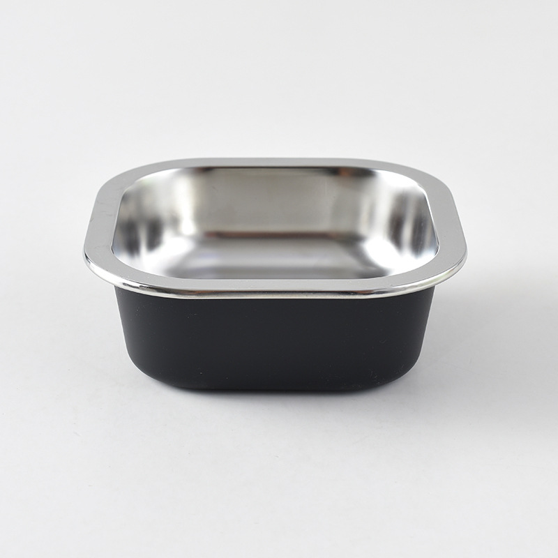 Pet Bowl tazón de comida para perros antidetonantes tazón para perros pequeño tazón de arroz para perros de acero inoxidable tazón para perros suministros para mascotas en stock al por mayor