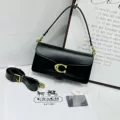 Patent leather black e gift box packaging