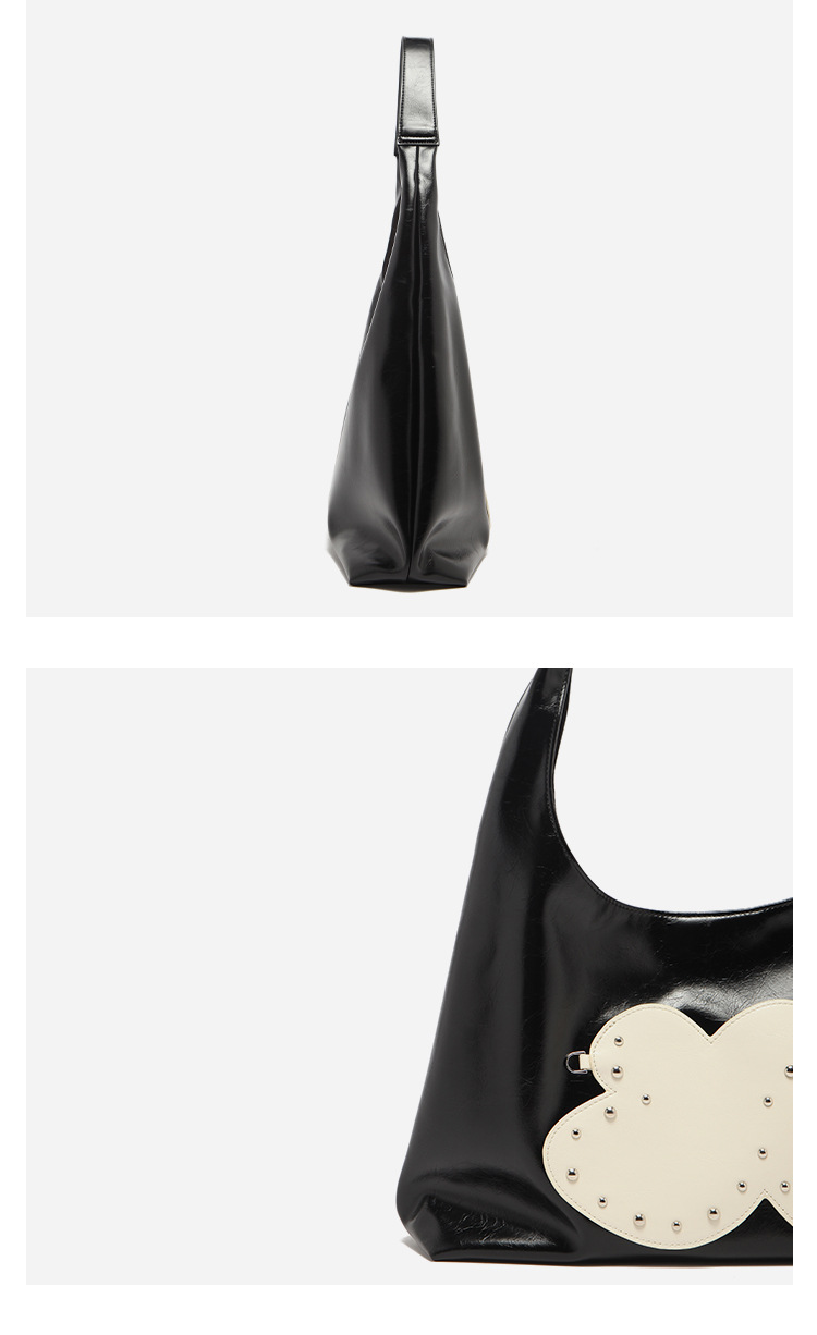 spring And Summer New Women's Rivets Handheld Large Capacity Commuter Bag Fashion Versatile Casual Daily Personalized Niche_voghion.com