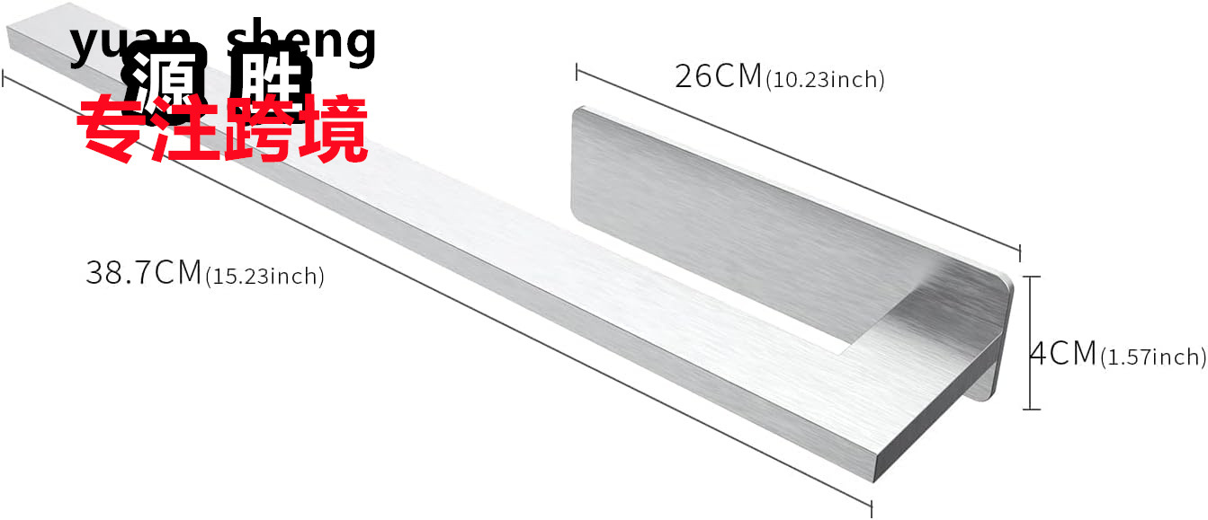 Barra de toalla de acero inoxidable transfronterizo Barra de toalla de almacenamiento de baño sin perforaciones Barra de toalla de cocina toallero