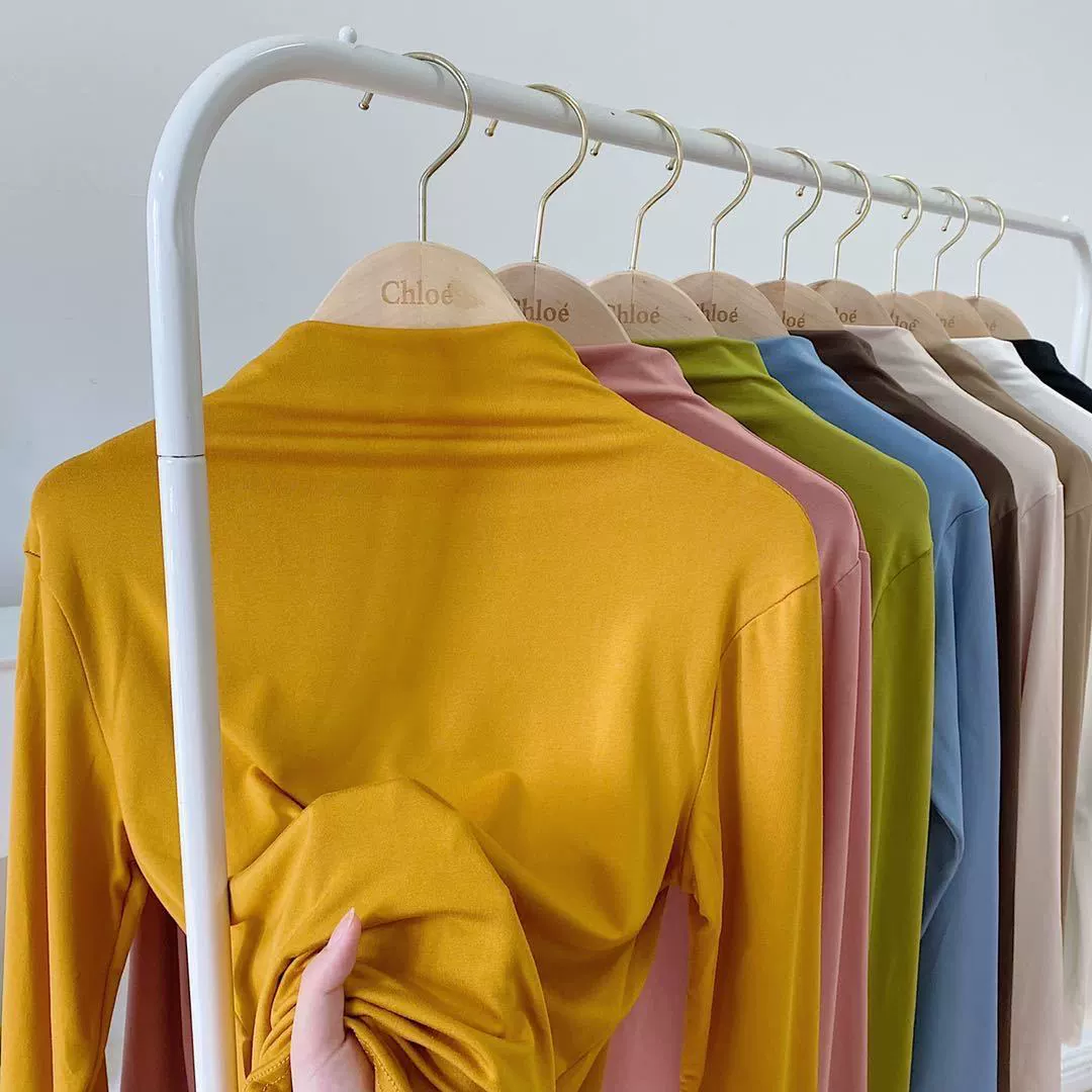 Девятицветная маска, одежда, осенне-зимняя новинка, чистый цвет, полугольф, облегающий универсальный внутренний топ, простой, эластичный, с длинными рукавами